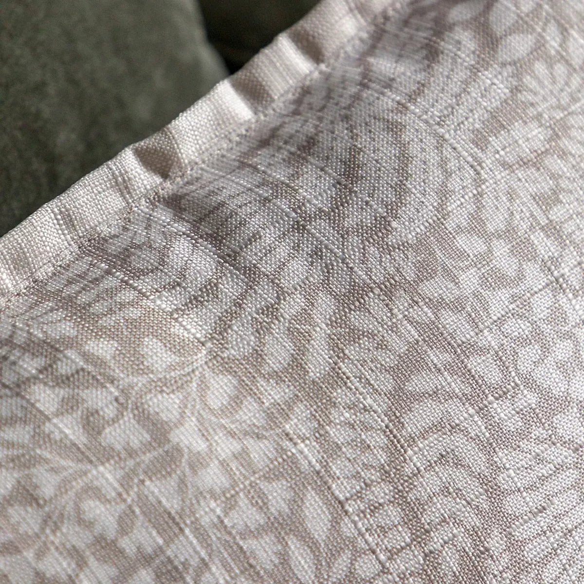Gallery Taupe Fern Leaves Cushion Home Decor Enthusiasts-Furniture Kingdom